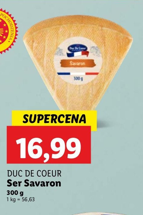 Ser savaron Duc de coeur promocja w Lidl