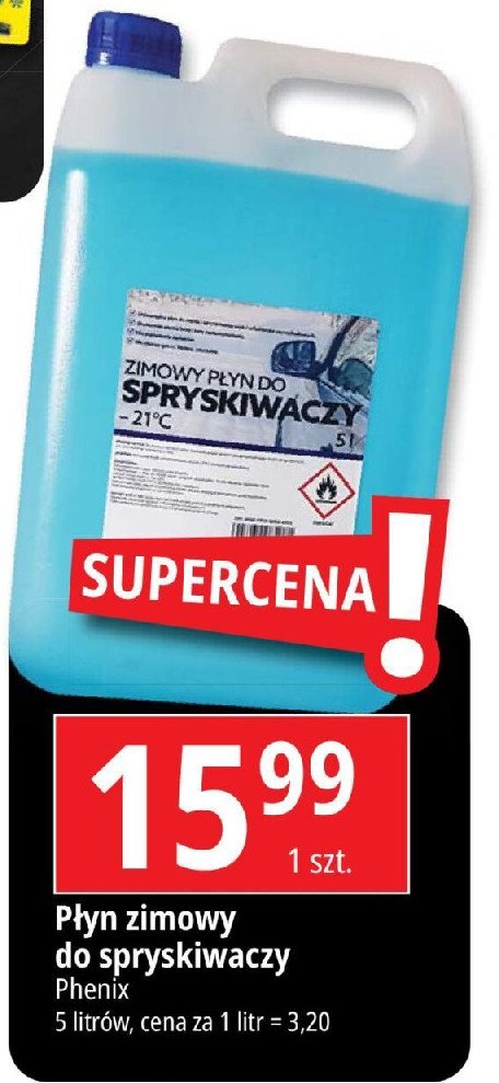 Płyn do spryskiwaczy -21'c Phenix promocja w Leclerc