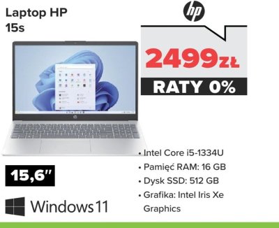 Laptop HP 15s promocja w NEONET