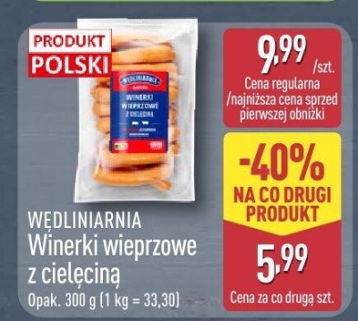 Winerki wieprzowe z cielęciną promocja w Aldi