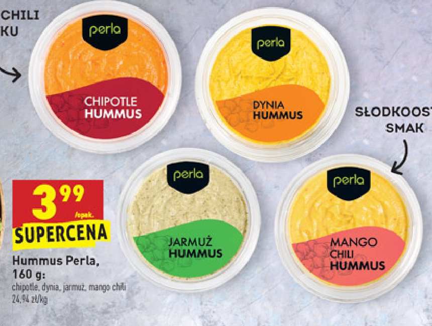 Hummus chipotle Perla promocja