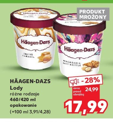 Lody macadamia nut brittle Haagen-dazs promocja