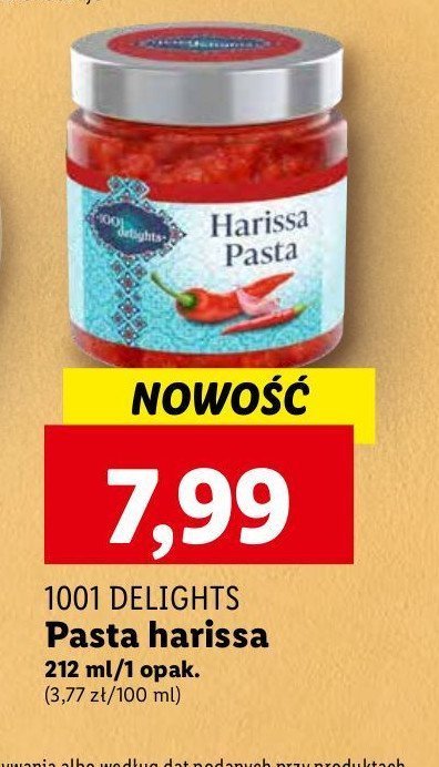 Pasta harissa 1001 delights promocja