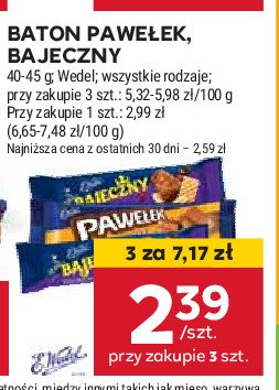 Baton toffi Wedel promocja w Stokrotka