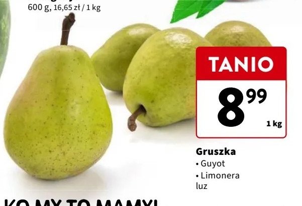 Gruszka guyot promocja