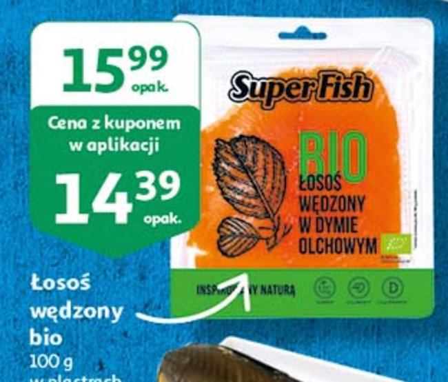 Łosoś wędzony bio Superfish promocja