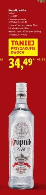 Wódka Krupnik promocja w Lidl