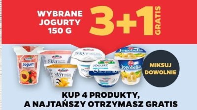 Jogurty 150 g wybrane rodzaje promocja w Netto