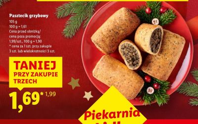 Pasztecik grzybowy promocja w Lidl