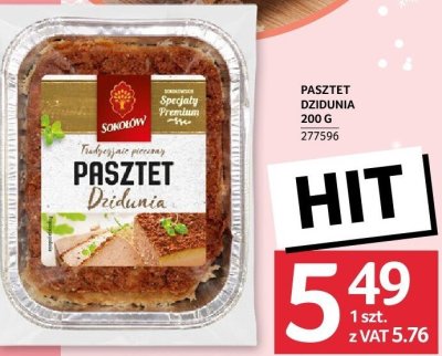 Pasztet Dzidunia 200 g promocja w Selgros