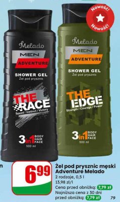Żel pod prysznic męski Adventure Melado The Trace promocja w Dino