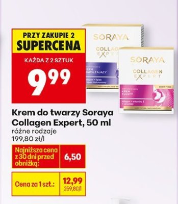 Krem do twarzy Soraya Collagen Expert, 50 ml różne rodzaje promocja w Biedronka