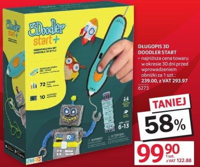 Długopis 3D Doodler Start+ promocja w Selgros