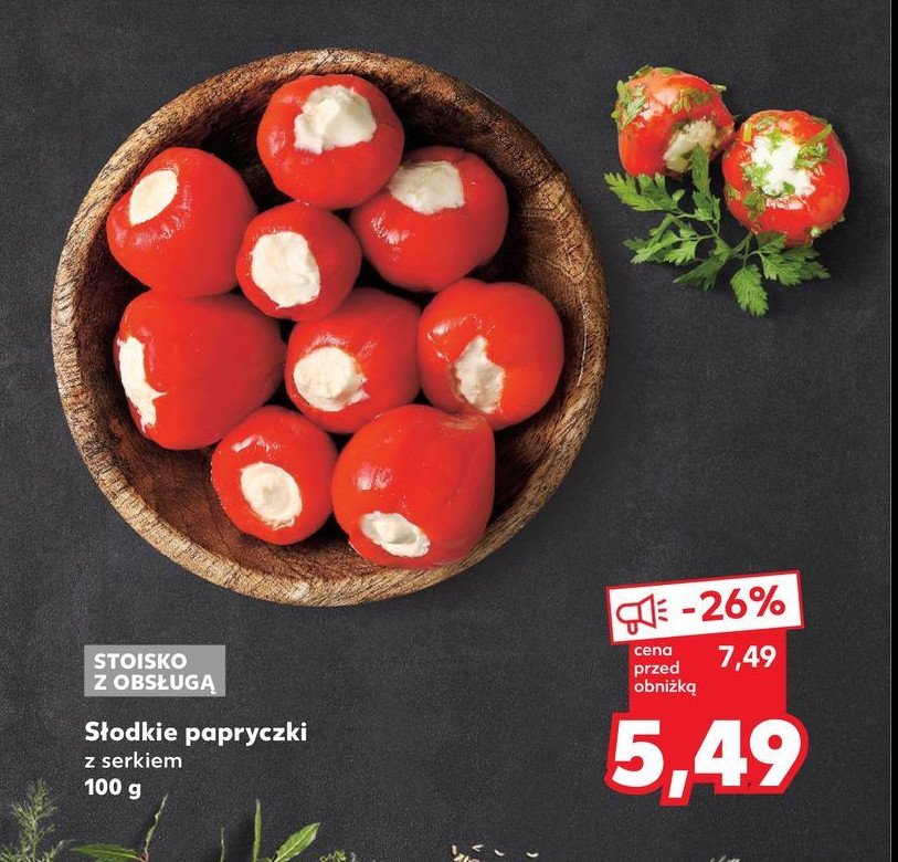 Papryczki słodkie z serem promocja