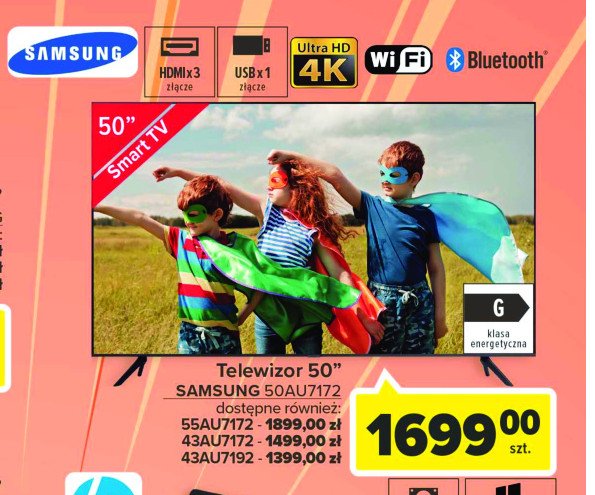 Telewizor 50" uhd 50au7172 Samsung promocja