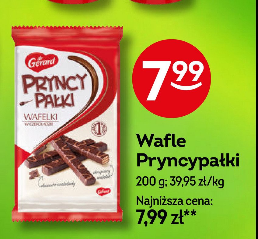 Wafelki Dr gerard pryncypałki promocja w Żabka