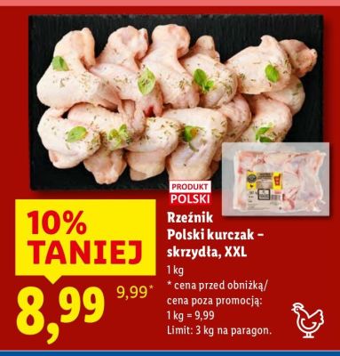 Kurczak Rzeźnik Polski kurczak - skrzydła, XXL promocja w Lidl