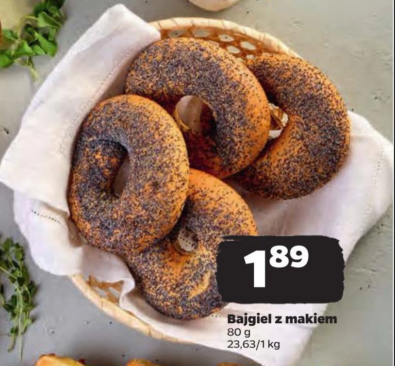 Bajgel z makiem promocja