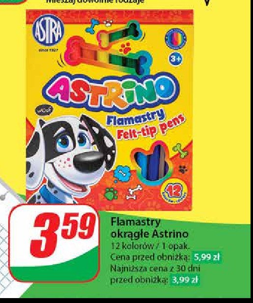 Flamastry ASTRA ASTRINO promocja