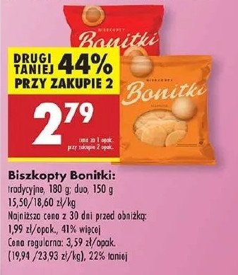 Biszkopty tradycyjne Bonitki promocja