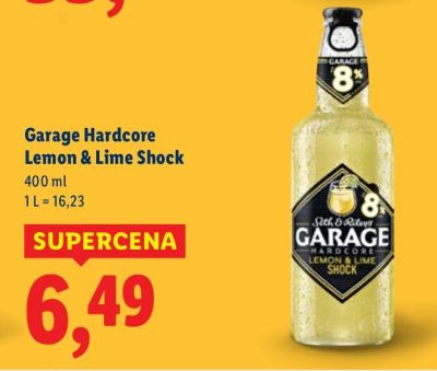 Piwo Garage Hardcore Lemon & Lime Shock promocja w Lidl