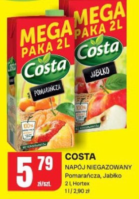 Napój niegazowany Costa promocja w Chorten