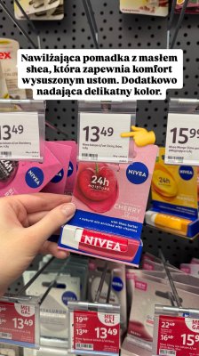 Balsam do ust Nivea Cherry Shine promocja w Rossmann