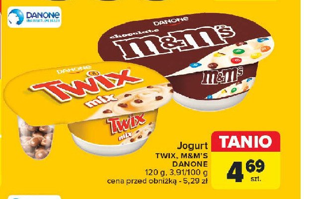 Jogurt twix mix Danone fantasia promocja