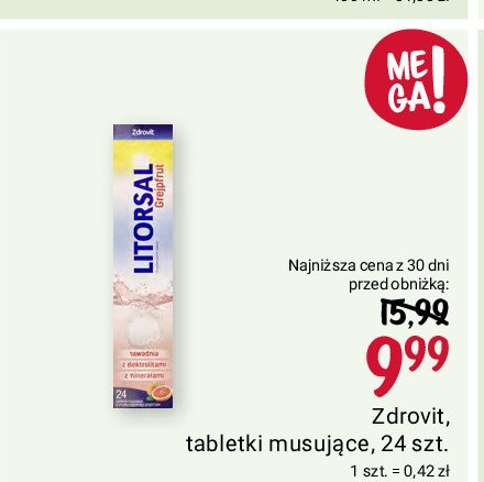 Tabletki musujące grejpfrut promocja