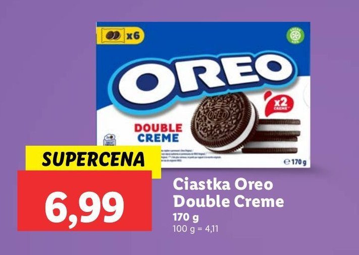 Ciastka double crema Oreo promocja