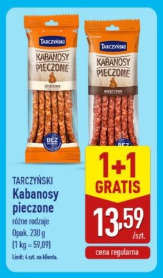 Kabanosy pieczone różne rodzaje  promocja w Aldi