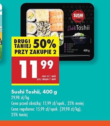 Sushi Toshii - Sushi 4you (Biedronka) promocja