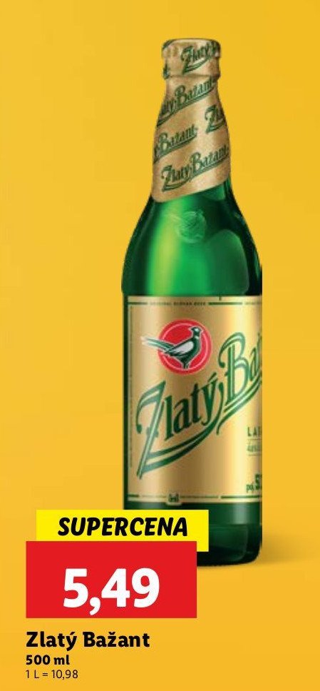 Piwo Zlaty bazant original promocja