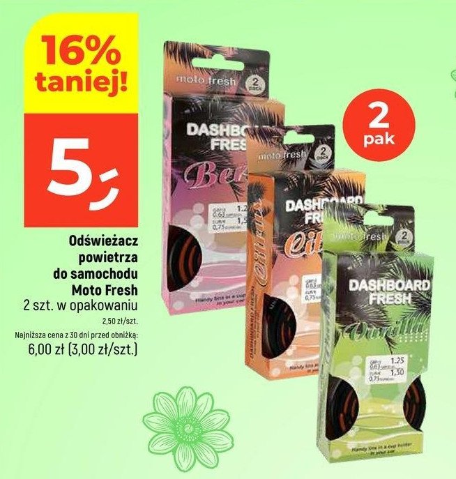 Odswieżacz citrus Moto fresh promocja