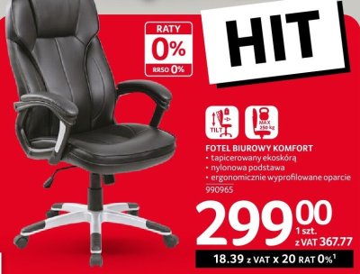 Fotel biurowy Komfort Selgros promocja w Selgros