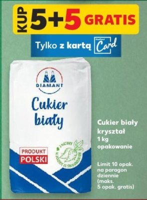 Cukier biały kryształ 1kg promocja w Kaufland