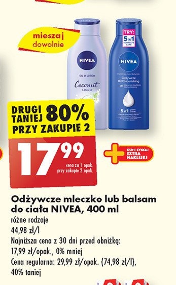 Balsam do ciała coconut Nivea promocja