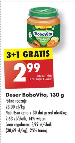 Morele banany i jabłka Bobovita promocja