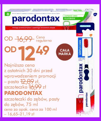 Pasta do zębów Parodontax fluoride promocja w Super-Pharm