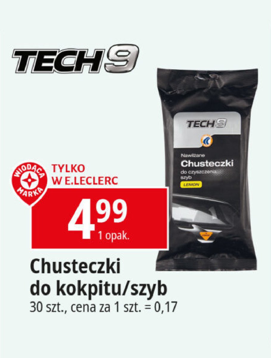 Chusteczki do czyszczenia kokpitu lemon Tech9 promocja