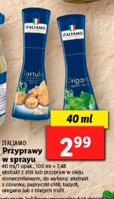 Przyprawa w sprayu bia艂e trufle Italiamo promocja