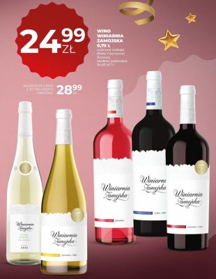 Wino Winiarnia Zamojska 0,75 l promocja w Duży Ben