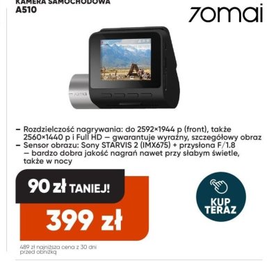 Kamera samochodowa A510 promocja w Max Elektro