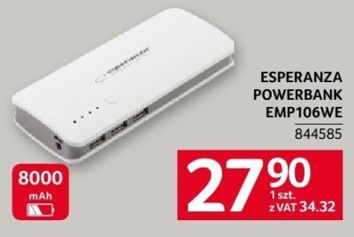 Powerbank ESPERANZA EMP106WE promocja w Selgros
