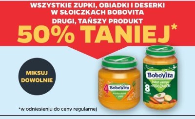 Obiadki i deserki BoboVita różne smaki promocja w Netto