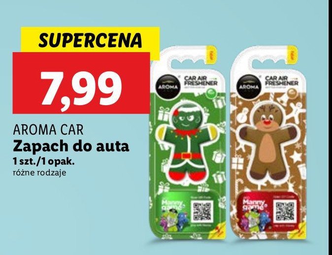 Zawieszka zapachowa merry christmas Aroma car promocja