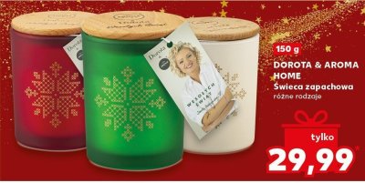 Świeca zapachowa DOROTA & AROMA HOME różne rodzaje promocja w Kaufland