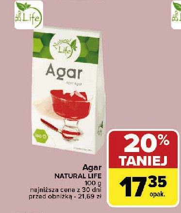 Agar NATURAL LIFE promocja