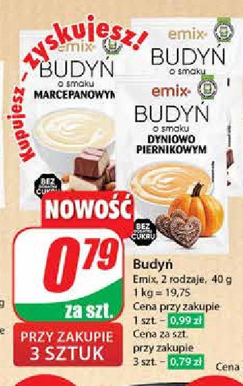 Budy艅 o smaku marcepanowym Emix promocja