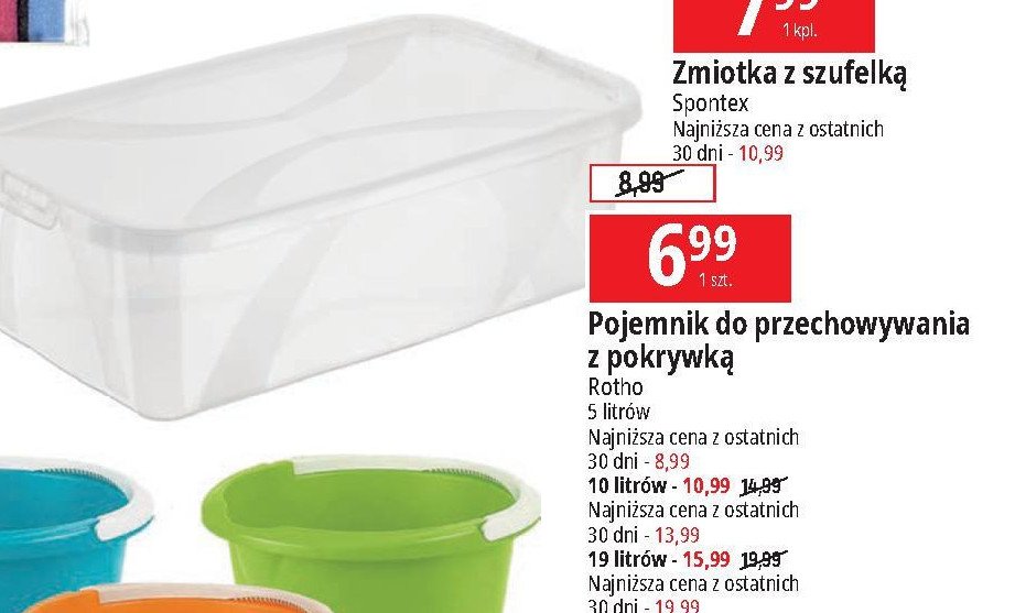 Pojemnik z pokrywk膮 10 l Rotho promocja
